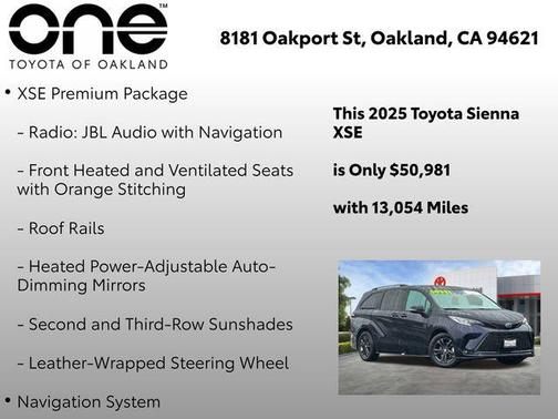 2025 Toyota Sienna XSE 7 Passenger