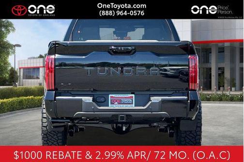 Midnight Black Metallic 2026 Toyota Tundra Platinum