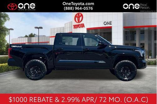 Midnight Black Metallic 2026 Toyota Tundra Platinum