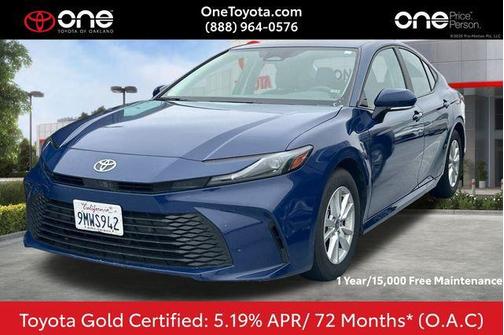 Blue 2025 Toyota Camry LE
