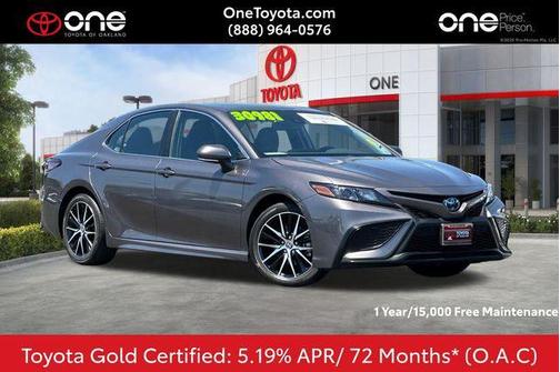 Predawn Gray Mica 2024 Toyota Camry Hybrid SE