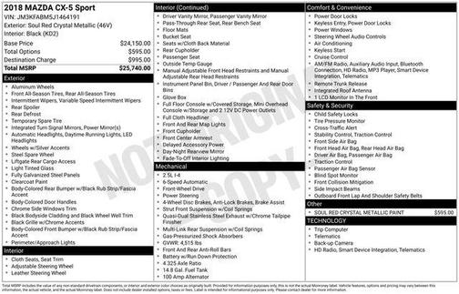 2018 Mazda CX-5 Sport