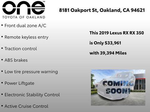 2019 Lexus RX 350 Base