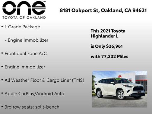 2021 Toyota Highlander L