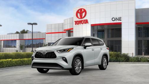 White 2026 Toyota Highlander Hybrid Platinum