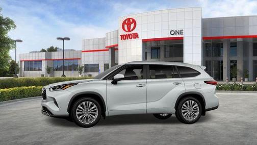 Beige 2026 Toyota Highlander Hybrid Platinum