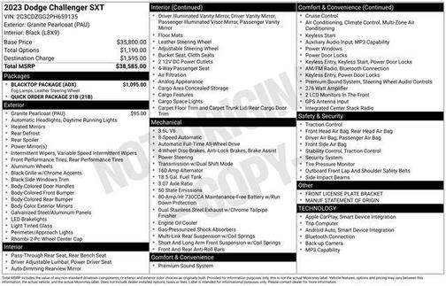 Granite Pearlcoat 2023 Dodge Challenger SXT
