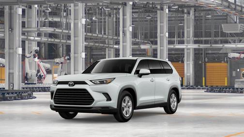 Gray 2026 Toyota Highlander Hybrid LE