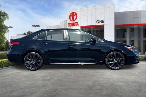 Midnight Black Metallic 2023 Toyota Corolla Hybrid SE