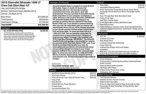 2015 Chevrolet Silverado 1500 1LT