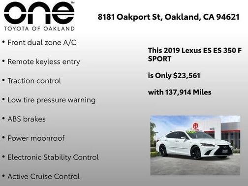 Ultra White 2019 Lexus ES 350 F Sport