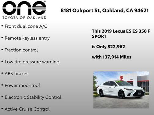 Ultra White 2019 Lexus ES 350 F Sport
