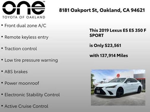 Ultra White 2019 Lexus ES 350 F Sport