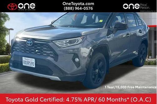 Blizzard Pearl/Midnight Black Metallic 2021 Toyota RAV4 Hybrid SE