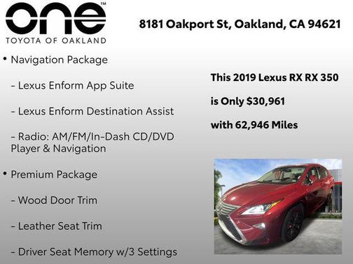 2019 Lexus RX 350 Base