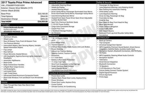 2017 Toyota Prius Prime Advanced