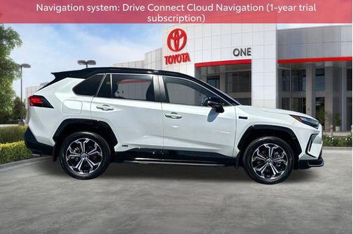 Wind Chill Pearl/Midnight Black Metallic 2024 Toyota RAV4 Prime XSE