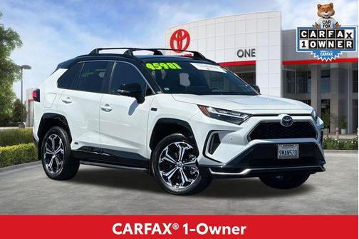 Wind Chill Pearl/Midnight Black Metallic 2024 Toyota RAV4 Prime XSE