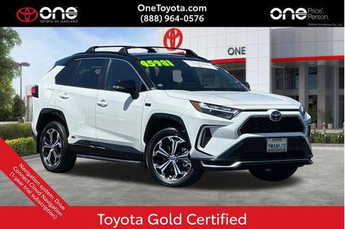 Wind Chill Pearl/Midnight Black Metallic 2024 Toyota RAV4 Prime XSE