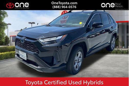 Midnight Black Metallic 2024 Toyota RAV4 Hybrid LE