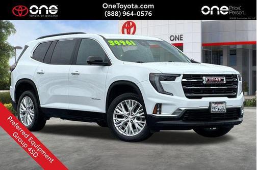 White 2024 GMC Acadia AWD Elevation