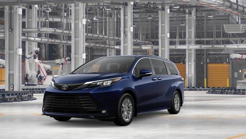 Blue 2026 Toyota Sienna XLE