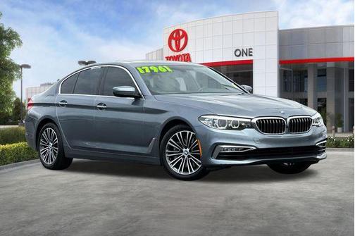 Blue 2017 BMW 530 530i