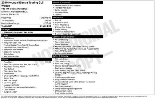 2010 Hyundai Elantra Touring GLS