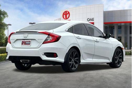 Platinum White Pearl 2019 Honda Civic Sport