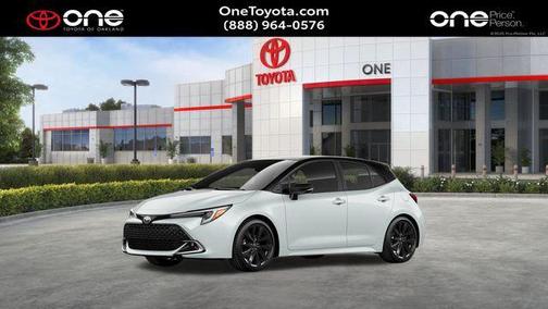 Wind Chill Pearl/Midnight Black Metallic 2026 Toyota Corolla XSE