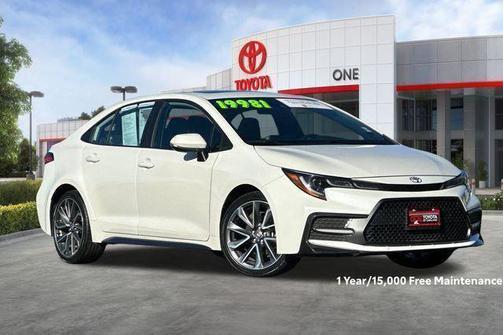 Blizzard Pearl 2021 Toyota Corolla SE