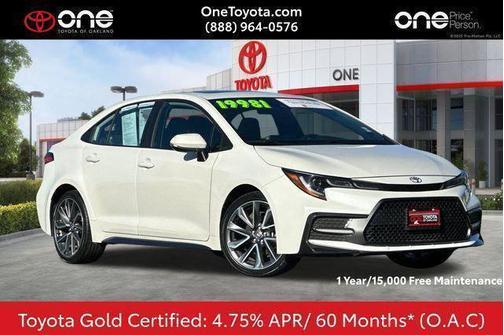 Blizzard Pearl 2021 Toyota Corolla SE