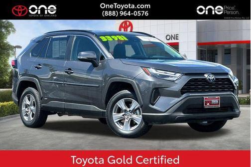 Magnetic Gray Metallic 2023 Toyota RAV4 Hybrid LE