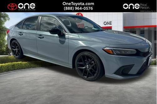 Aegean Blue Metallic 2022 Honda Civic Sport