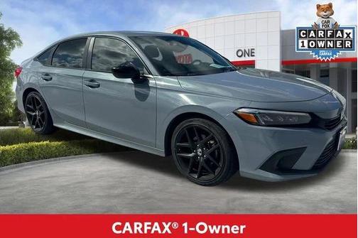 Aegean Blue Metallic 2022 Honda Civic Sport