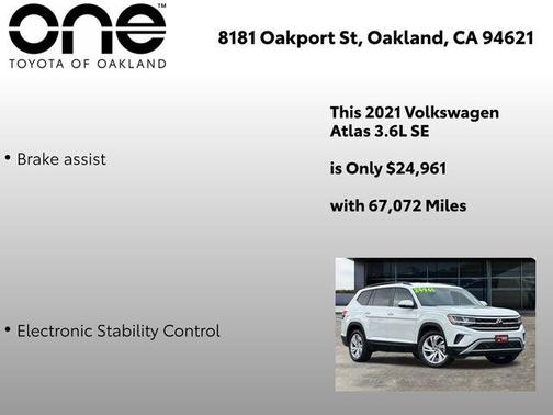 2021 Volkswagen Atlas 3.6L SE w/Technology