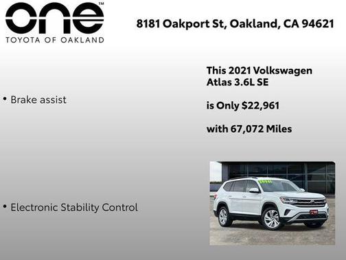2021 Volkswagen Atlas 3.6L SE w/Technology