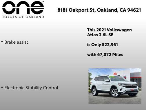 2021 Volkswagen Atlas 3.6L SE w/Technology