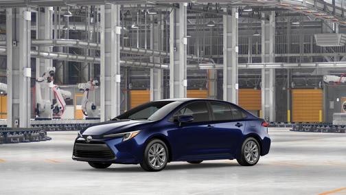Blue 2026 Toyota Corolla Hybrid XLE
