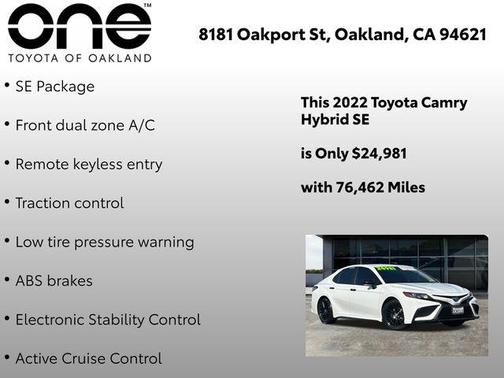 2022 Toyota Camry Nightshade Edition Hybrid