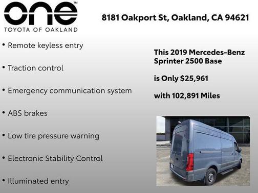 2019 Mercedes-Benz Sprinter 2500 Standard Roof