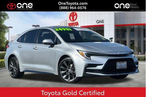 Silver 2024 Toyota Corolla SE
