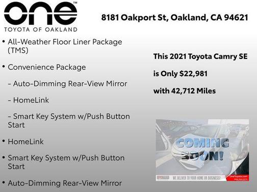 2021 Toyota Camry SE