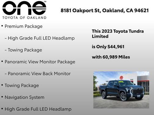 Midnight Black Metallic 2023 Toyota Tundra Limited