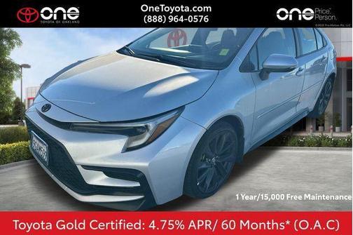 Classic Silver Metallic 2023 Toyota Corolla SE