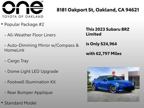 Blue Pearl 2023 Subaru BRZ Limited