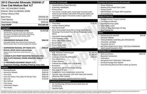 2012 Chevrolet Silverado 2500 LT