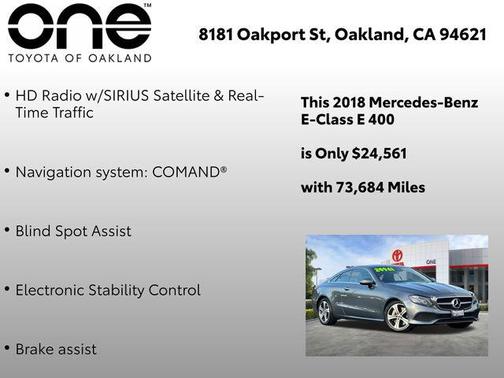 2018 Mercedes-Benz E-Class E 400