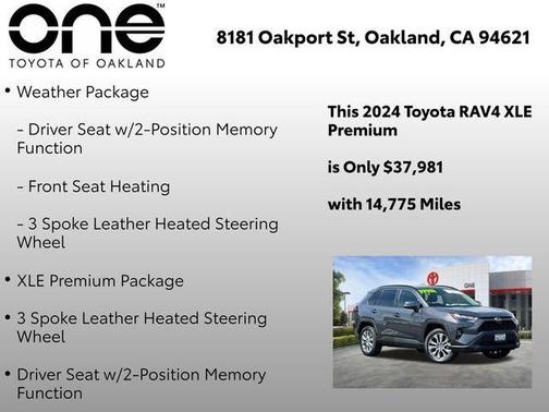 Magnetic Gray Metallic 2024 Toyota RAV4 XLE Premium