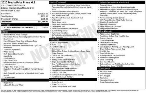 2020 Toyota Prius Prime XLE